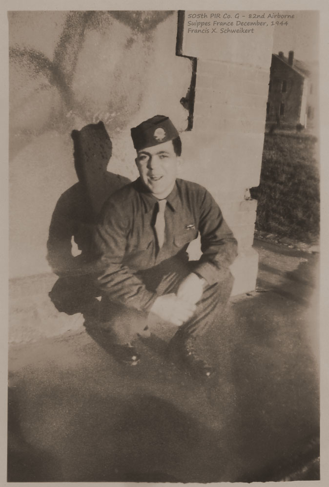 F.X. Schweikert 505th PIR Co. G - Suippes, France December 1944